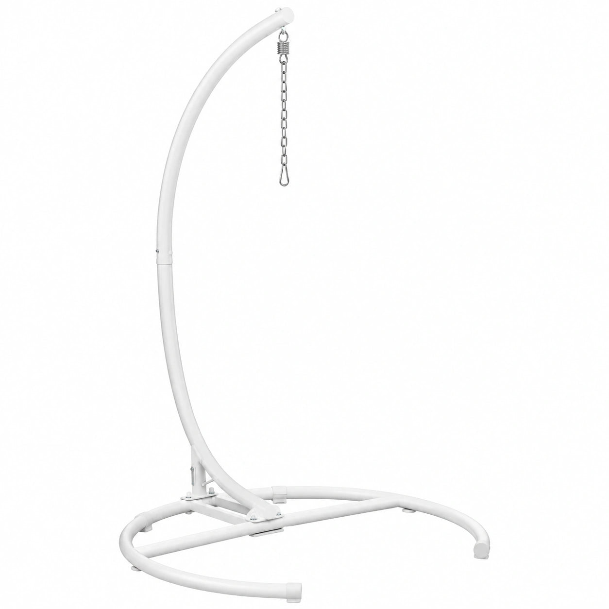 Base para Silla Colgante de Acero Inoxidable Blanca, 210 cm, 110 kg, para Jardín