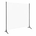 Biombo Plegable de Tela Blanca 175x180 cm para Separación de Espacios en Hogar y Oficina