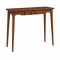 Mesa consola delgada con almacenamiento para sala y pasillo, ideal para espacios reducidos