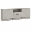 Mueble de TV de Madera Gris 140 cm para Sala y Dormitorio