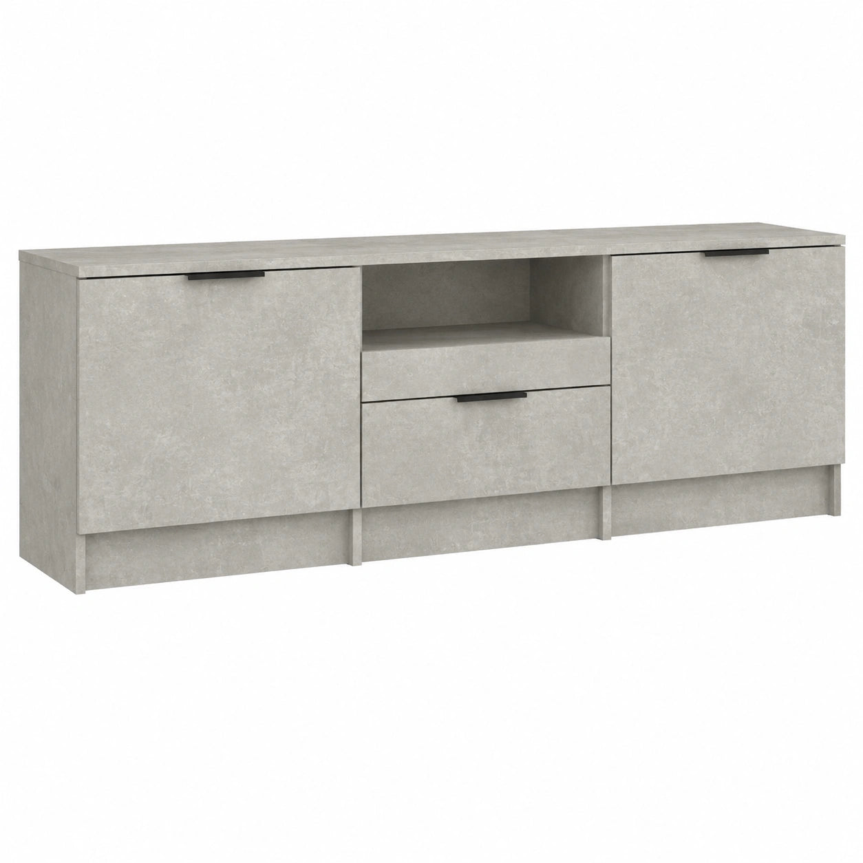 Mueble de TV de Madera Gris 140 cm para Sala y Dormitorio