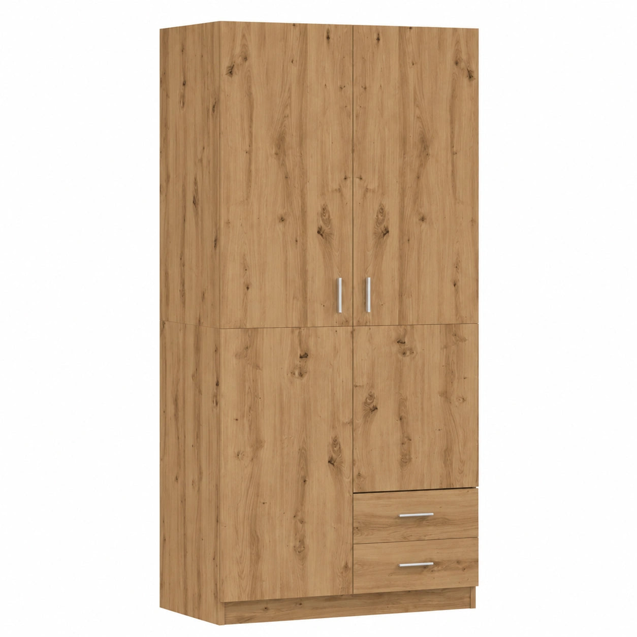 Armario de Roble de Madera Ingeniería 80x52x180 cm Artesanal