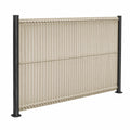 Panel de Jardín PVC 153x250 cm Beige, Marrón Claro, Protección UV y Resistencia a la Intemperie