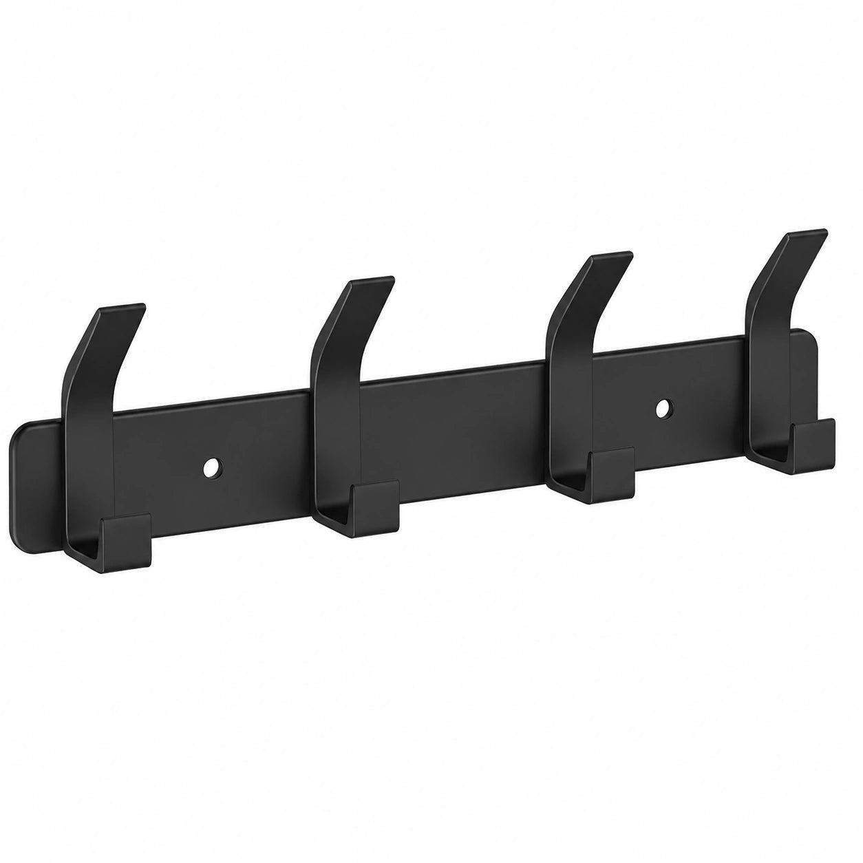 Perchero de Pared con 5 Ganchos para Cocina, Dormitorio y Baño, Color Negro
