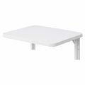 Mesa de Pared Plegable 60x40 cm Blanca, Versátil y Ahorra Espacio