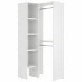 Armario Vestidor Rinconero Blanco 186x80x89 cm