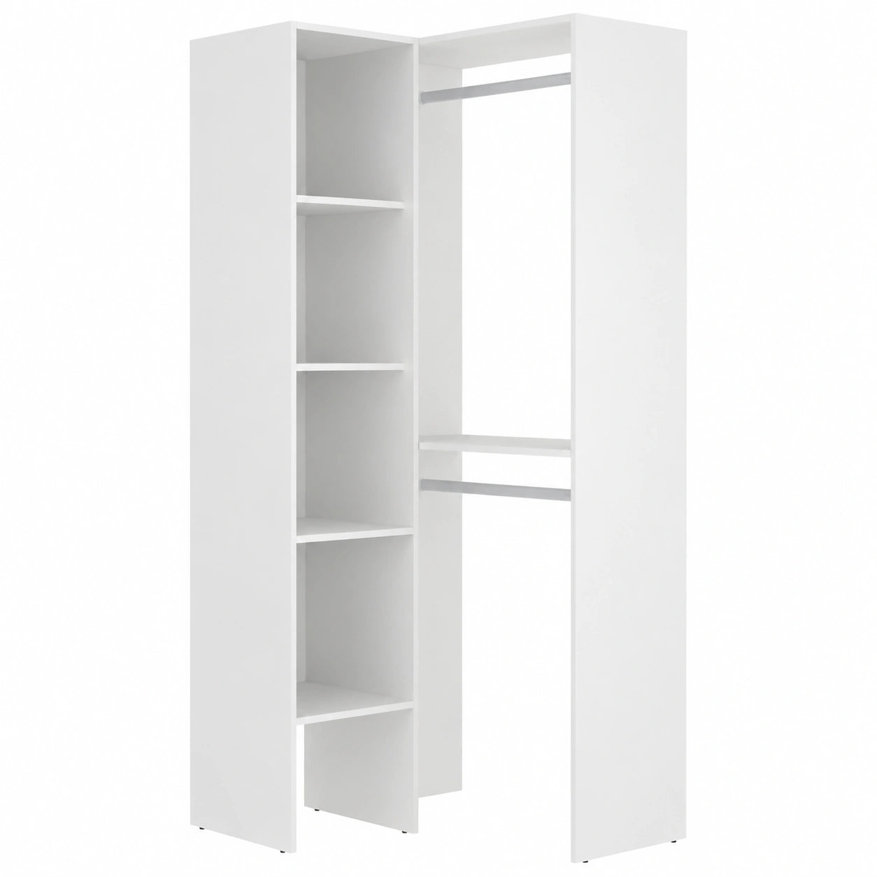 Armario Vestidor Rinconero Blanco 186x80x89 cm