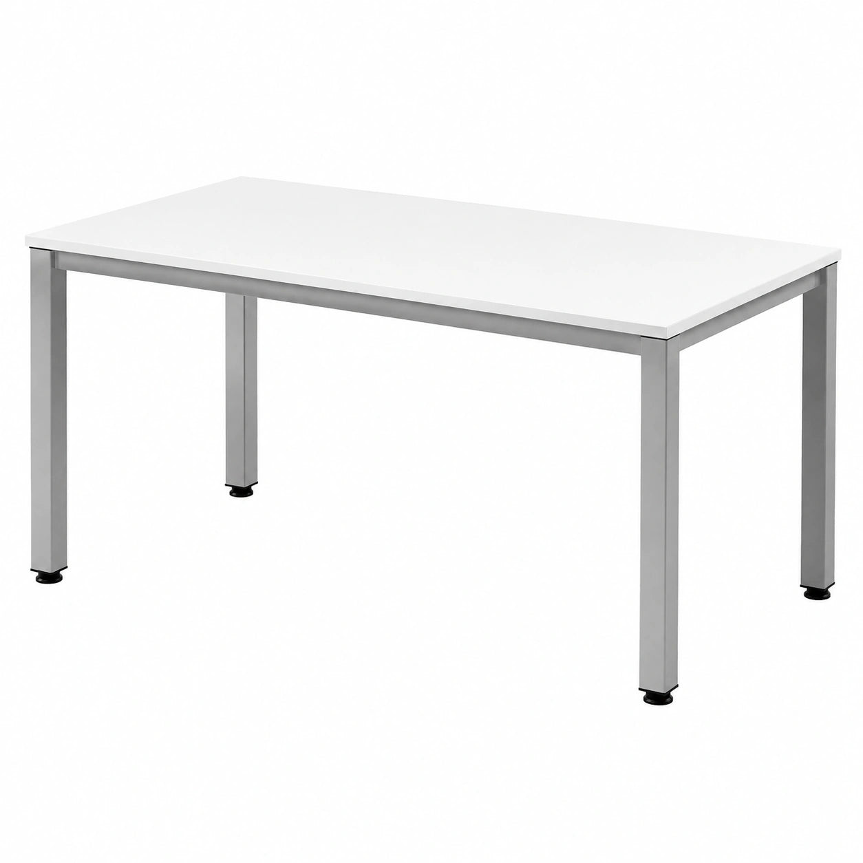 Rocada - Escritorio Moderno para Oficina y Teletrabajo 140x80cm | Ajustable y Montaje Sencillo, Gris/Blanco